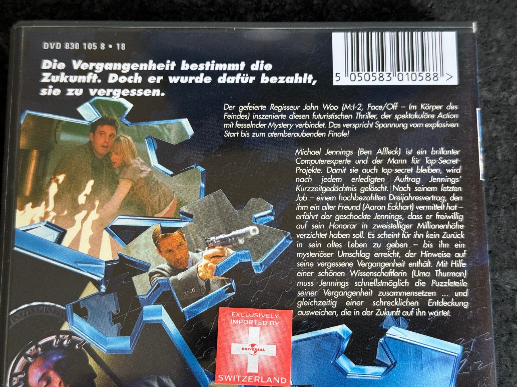 Alle DVDs: Paycheck "Die Abrechnung" DVD DE/EN – Gebraucht aus Fribourg von tschjoly 2