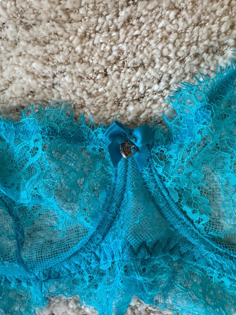 Sonstige Unterwäsche: Lingerie, Top, String, Strumpfband, Türkis – Neu und originalverpackt aus Zollikon von alessandra2m 6