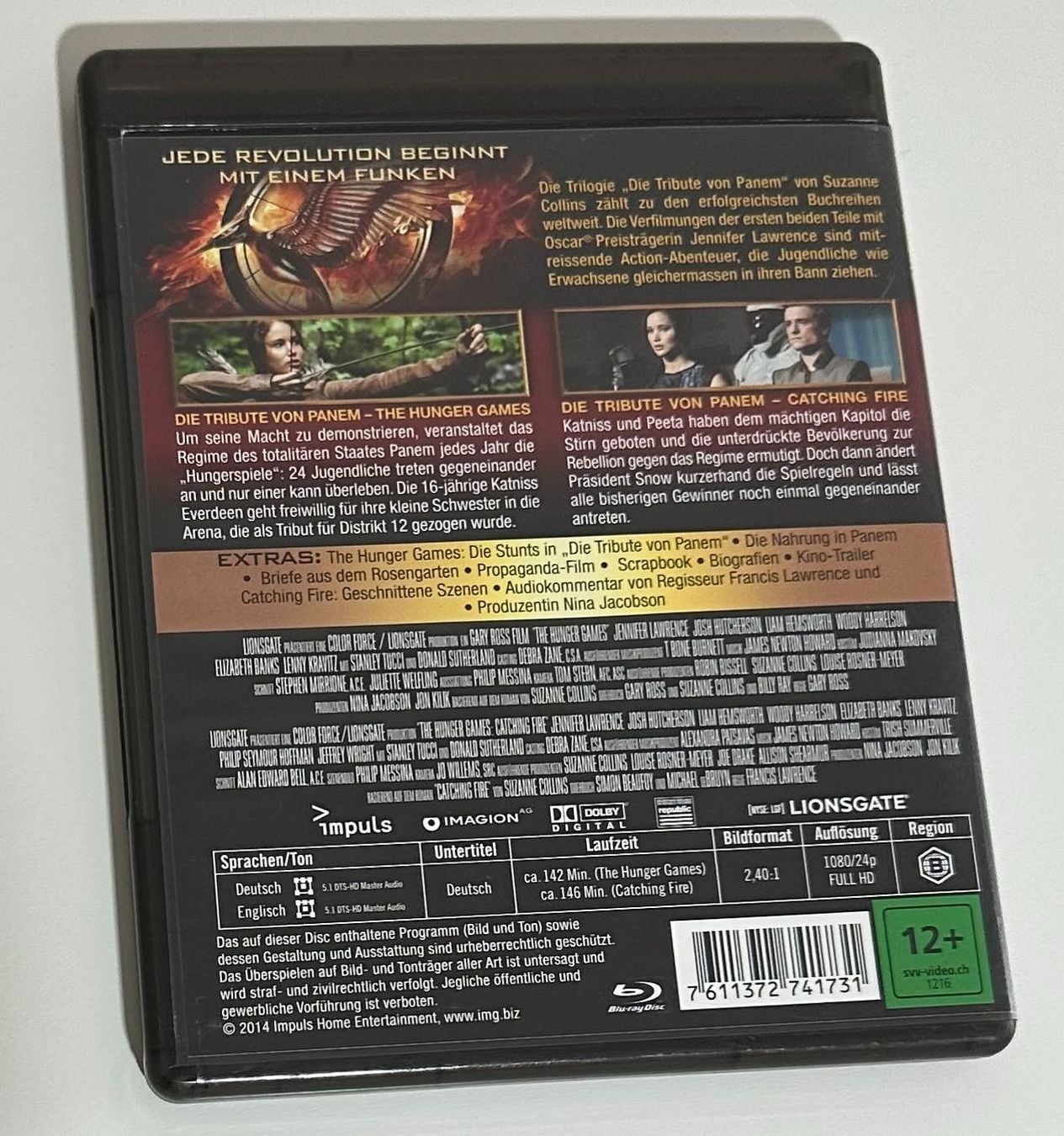 Alle DVDs: Hunger Games Double Feature Blu-ray (1+2) – Gebraucht aus Dübendorf von TrimTrend 1