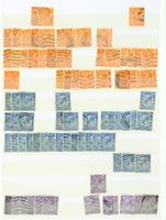 GB ab Anfang 6 Seiten grosser Doubletten Posten(AX544)