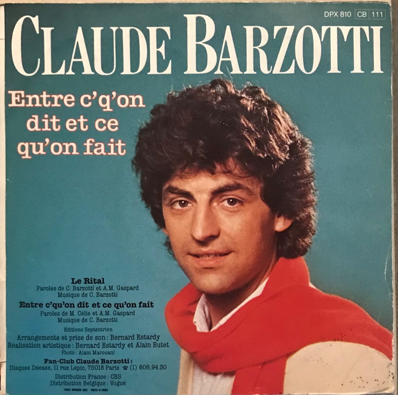 Dischi in vinile: CLAUDE BARZOTTI - LE RITAL – Usato da Bussigny venduto da vinyl-pas-cher 1
