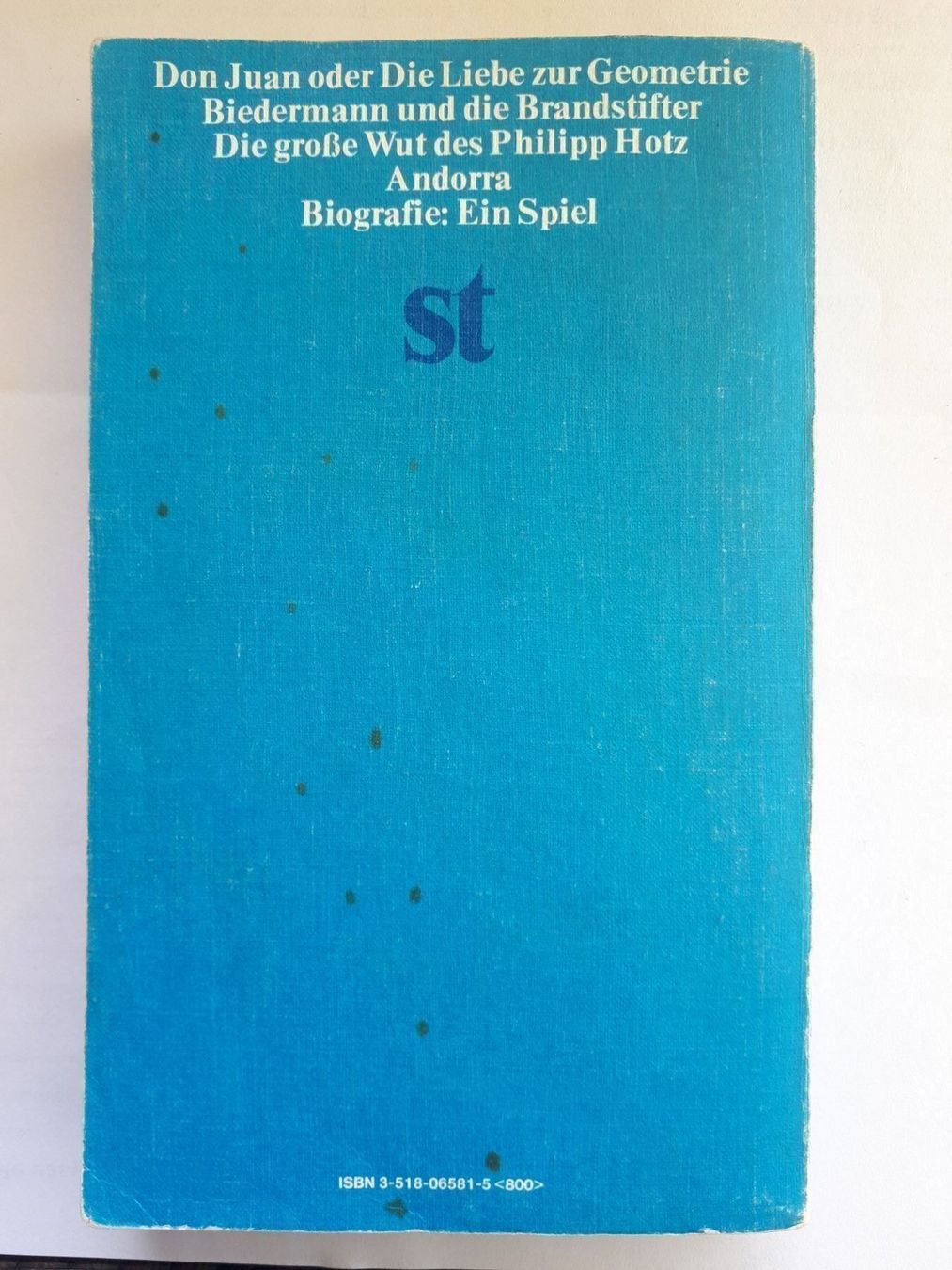 Libri: Max Frisch Stücke 2 – Usato da Basel venduto da Alacant 1