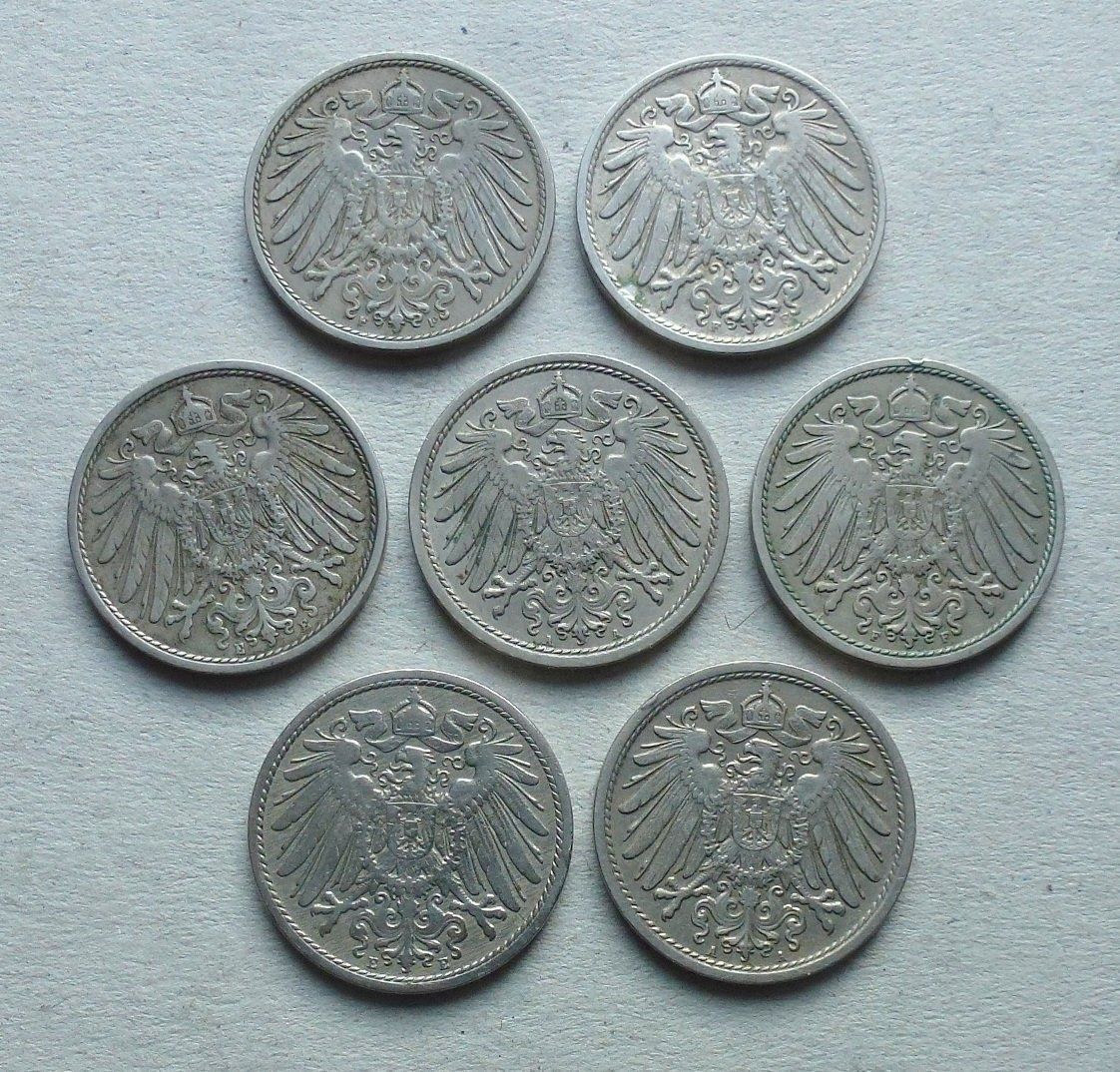 Tutti le monete: Lot ++ 25 Stück 10 Pfennig DR ab 1875 – Usato da Walkringen venduto da Casablanca777 8