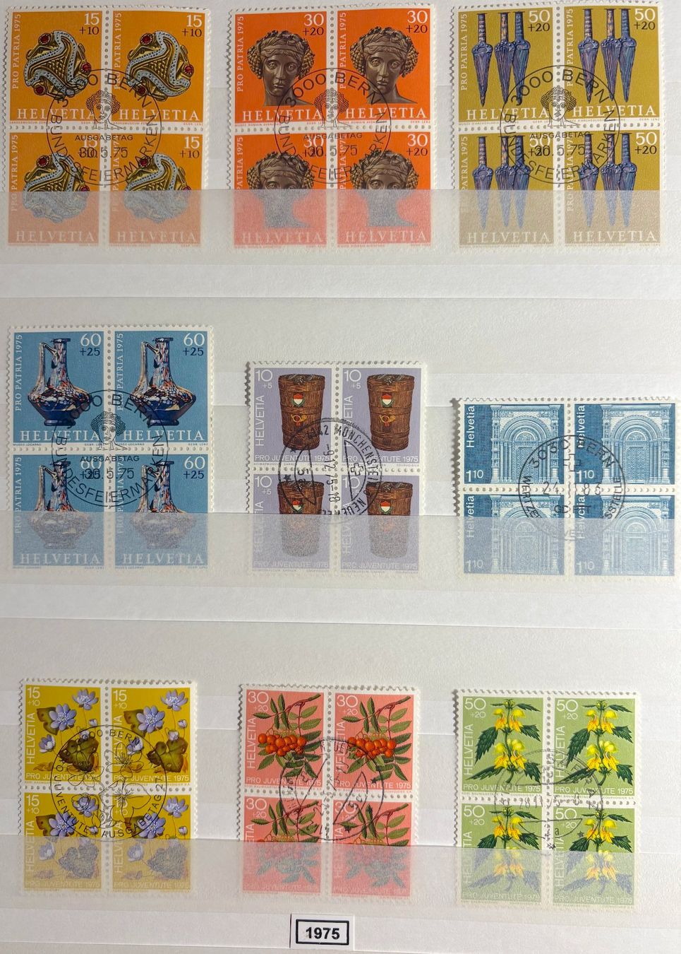 Alle Briefmarken: Timbres suisses 1975 Par 4 – Gebraucht aus Lausanne von Cabessa 1