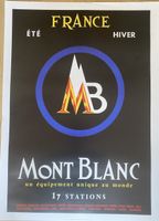 Vintage plakat reproduktion Mont Blanc