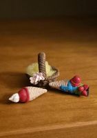 Korb mit Eiscreme für Puppenhaus/Puppenstube 