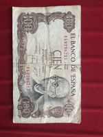 100 Pesetas Spanien Banknote, 17.Nov. 1970, Sammlerstück