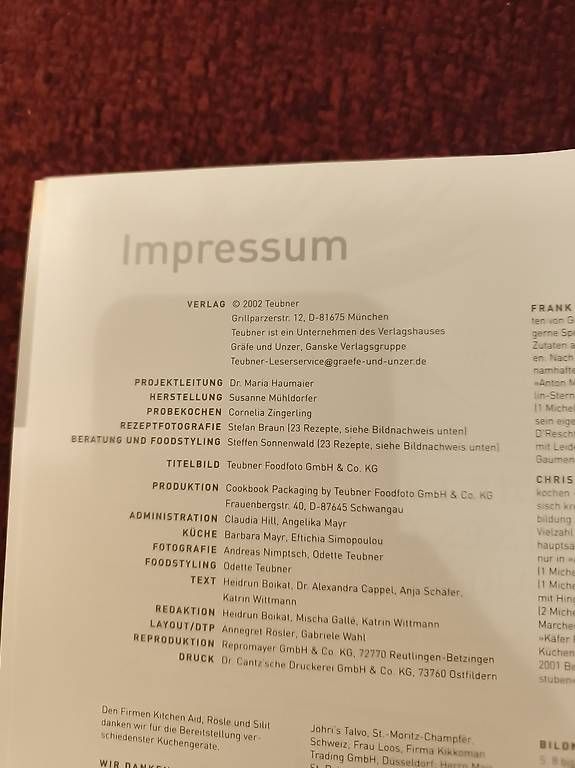 Libri: Kochbuch Teubner Das grosse Buch der Teigwaren – Usato da Boll venduto da pat_9xqc 4