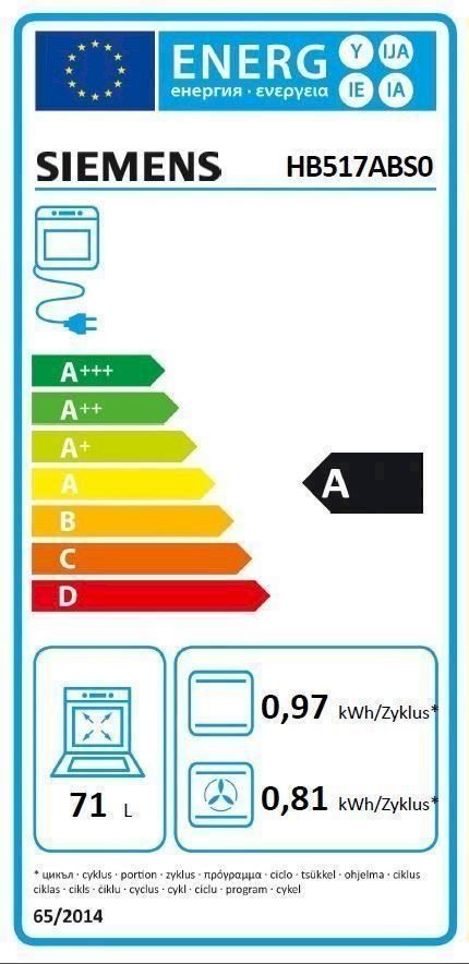 Küchengeräte: Siemens HB517ABS0 Einbaubackofen – Neu und originalverpackt aus Bottighofen von zaap 6