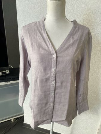 Depeche H Leinenbluse helllila Gr. 38 neu mit Etikett