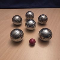 Boule Set 6 Metallkugeln inkl. Zielkugel gebraucht