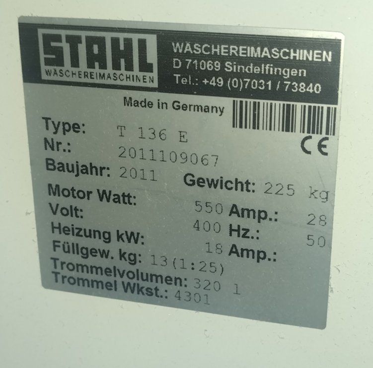 Asciugatrici: Industrietrockner Stahl T 136 E – Usato da Flawil venduto da rep_n6vw 2