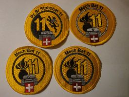Panzer Abzeichen 3x Mech Bat 11 1 Pz  br Stabsbat 11 Origina
