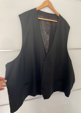 Business Weste/ Anzuggilet, schwarz, Grösse 9XL, NEU