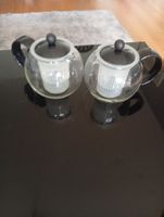 Teekanne aus Glas mit Filter, 2 Stück