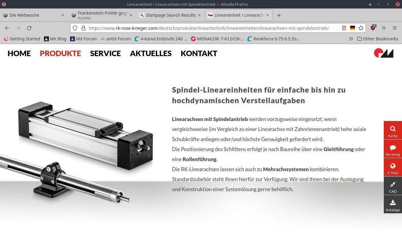 Altro per industria metallurgica: Linear Einheit mit Spindel – Nuovo (secondo la descrizione) da Kleindöttingen venduto da Katze99