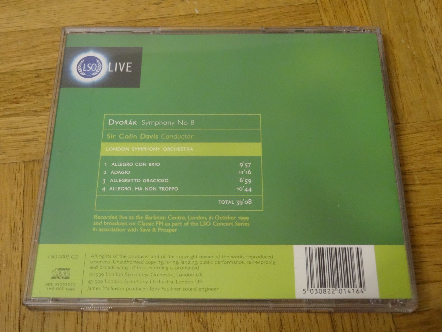 CD: London Symphony Orchestra Dvorak - Symphony No 8 CD – Usato da Olten venduto da Disc-Ausverkauf 1