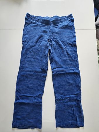 Sommerhose aus Musselin, Grösse S, Farbe Blau