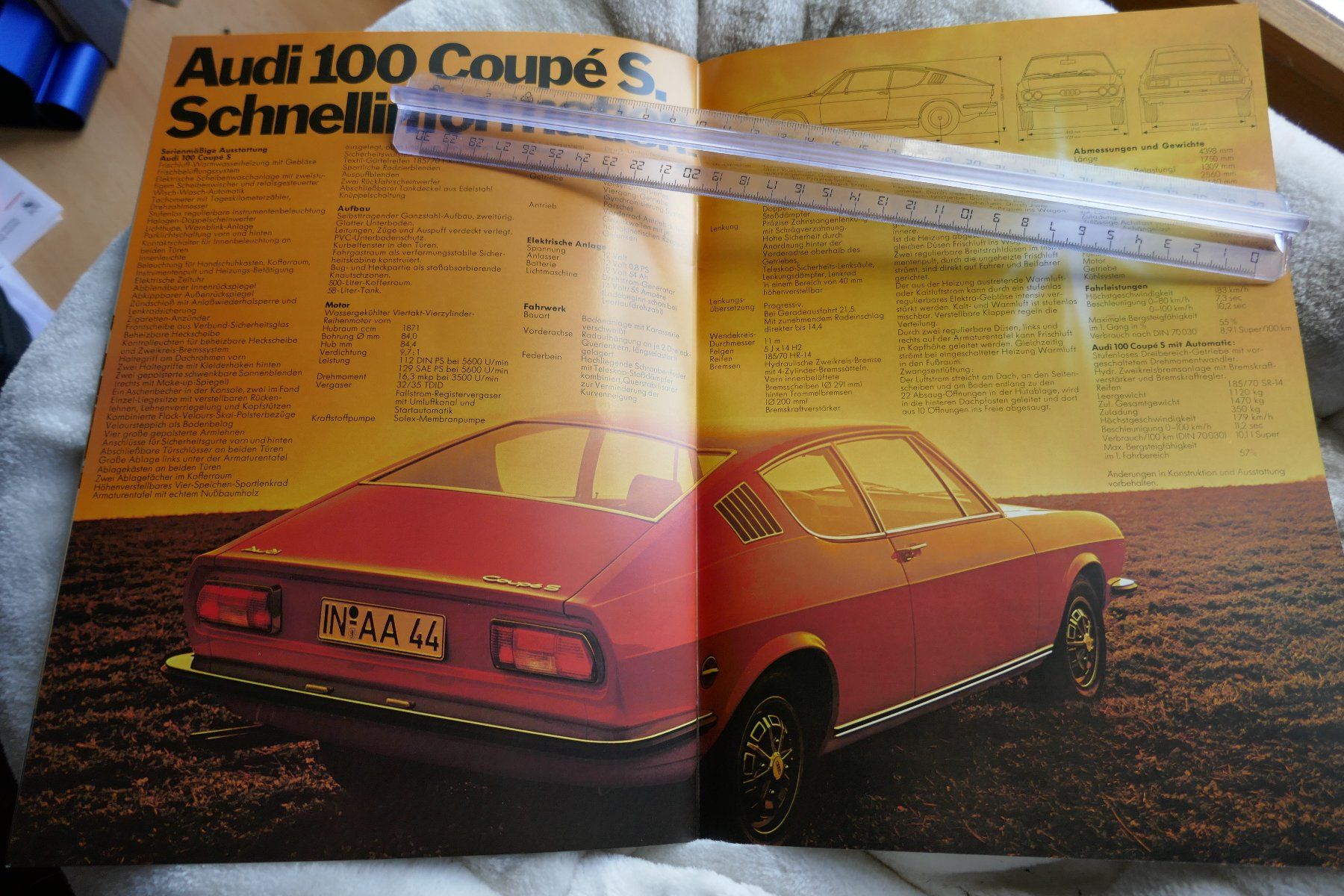Audi Documenti: Audi  Coupè  100S,  Originalprospekt – Nuovo (secondo la descrizione) da Madiswil venduto da ML911 9