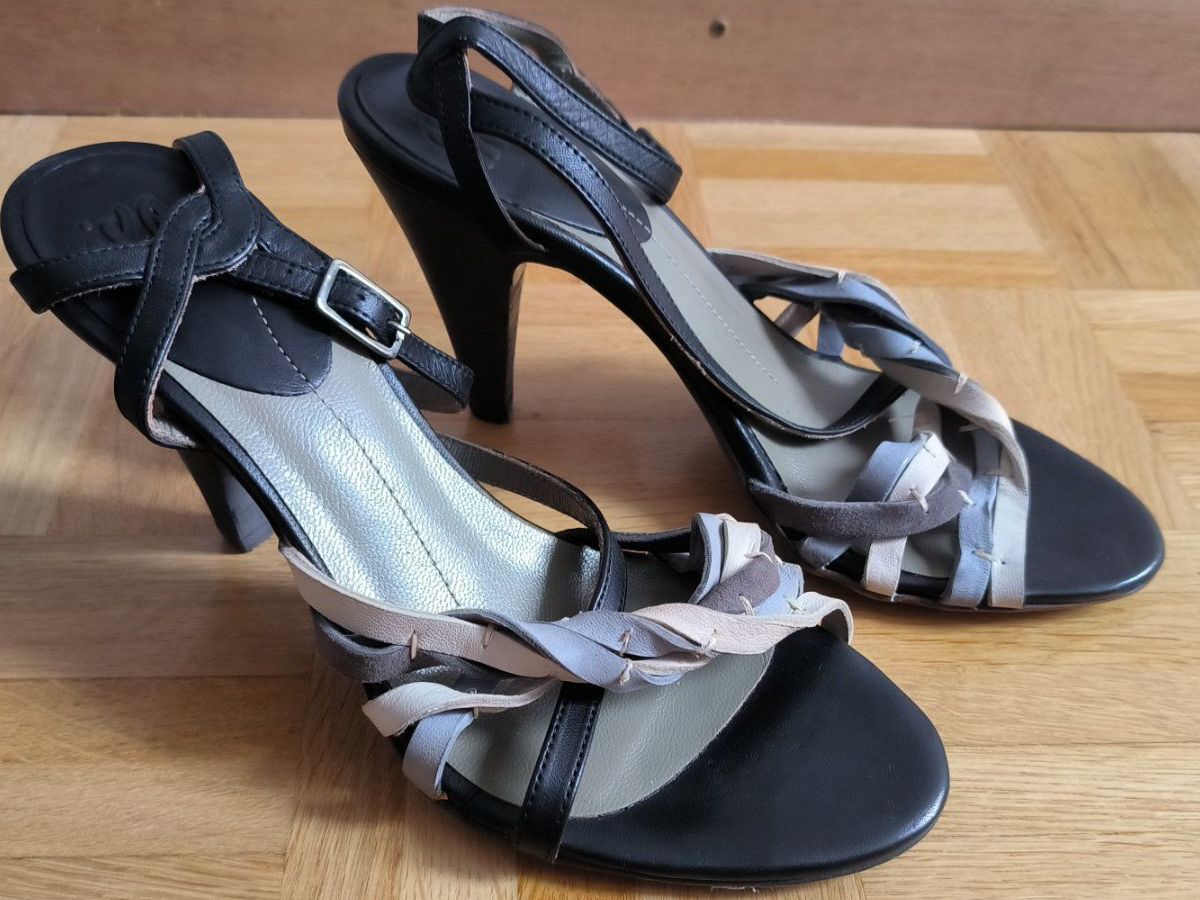 Scarpe da donna: IXOS Design-Sandalen - 39.5 - in Flecht-Optik // Echtleder – Nuovo (secondo la descrizione) da Thalwil venduto da VitaMini
