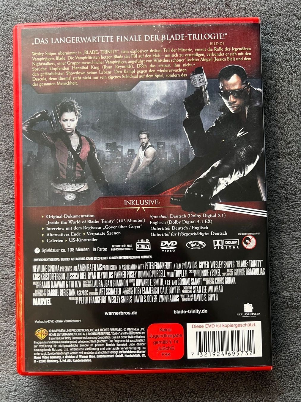 Tutti i DVDs: DVD Blade Trinity – Usato da Regensdorf venduto da scheissspiel 1