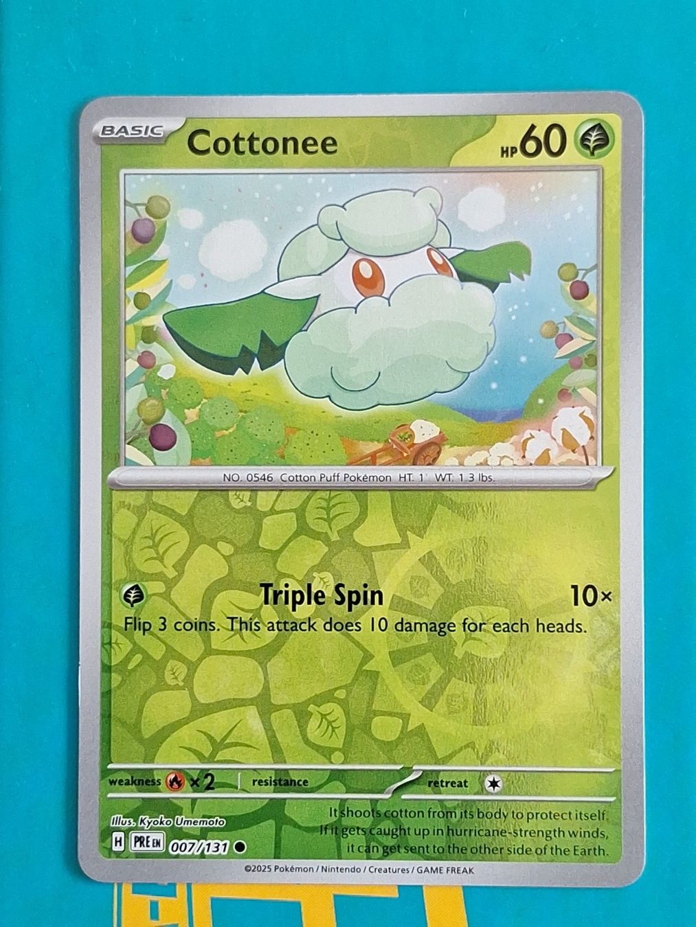 Pokémon Sammelbilder & Trading cards: Cottonee - Reverse Holo - Prismatic Evolution #1.6 – Gebraucht aus Altstätten SG von GGsGameshop