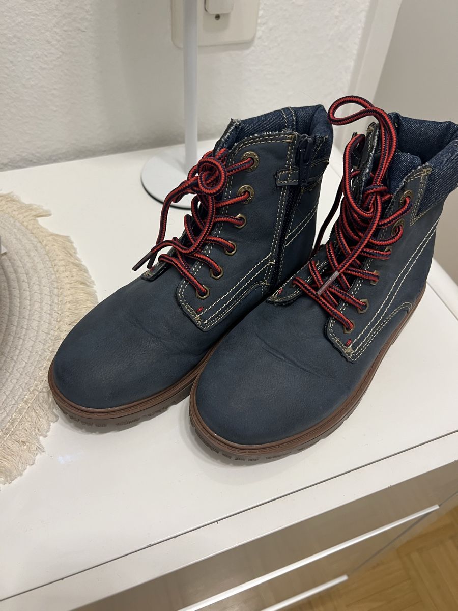 Levi's Scarpe per ragazzi: LEVIS LEDERBOOTS NAVY NEU GR 33 – Nuovo (secondo la descrizione) da Basel venduto da theo-g77 2