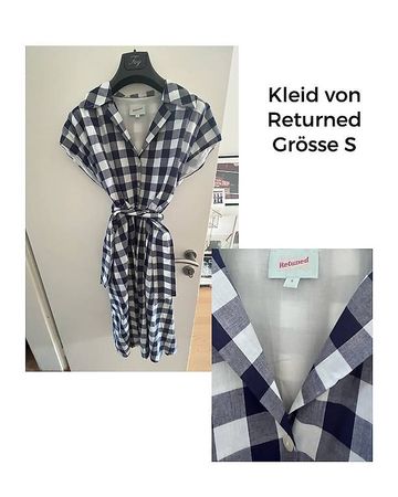 Kariertes Midi-Kleid von Retuned