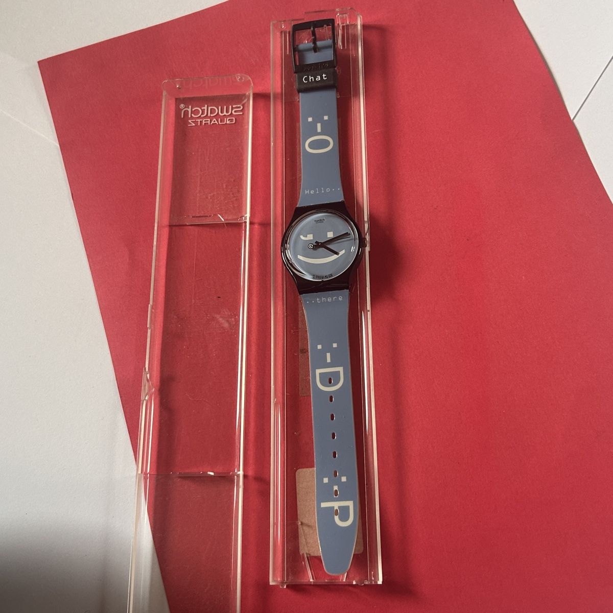 Swatch Orologi: Swatch Uhr, Chat, Hello There, sammlerstück – Nuovo (secondo la descrizione) da Laufen venduto da Bellavitaboom 1