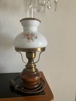 Tischlampe Porzellan Blumenmuster