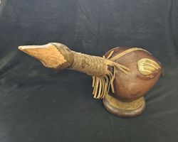 Einzigartige Reuge Musikdose, Flasche in Leder, Ente