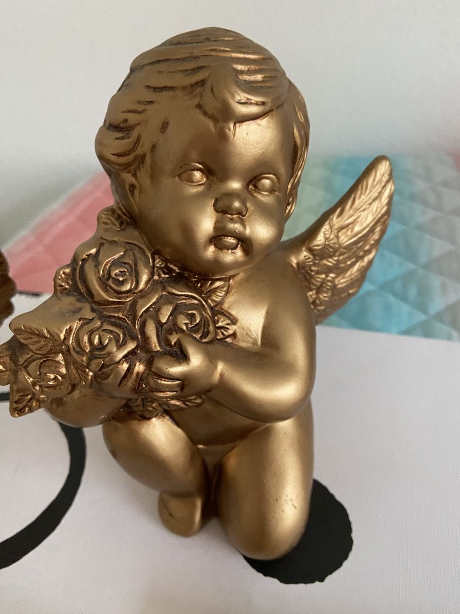 Figuren: 2 Goldene Engel, Deko Figuren, Putten – Gebraucht aus Nussbaumen AG von Gioka 1