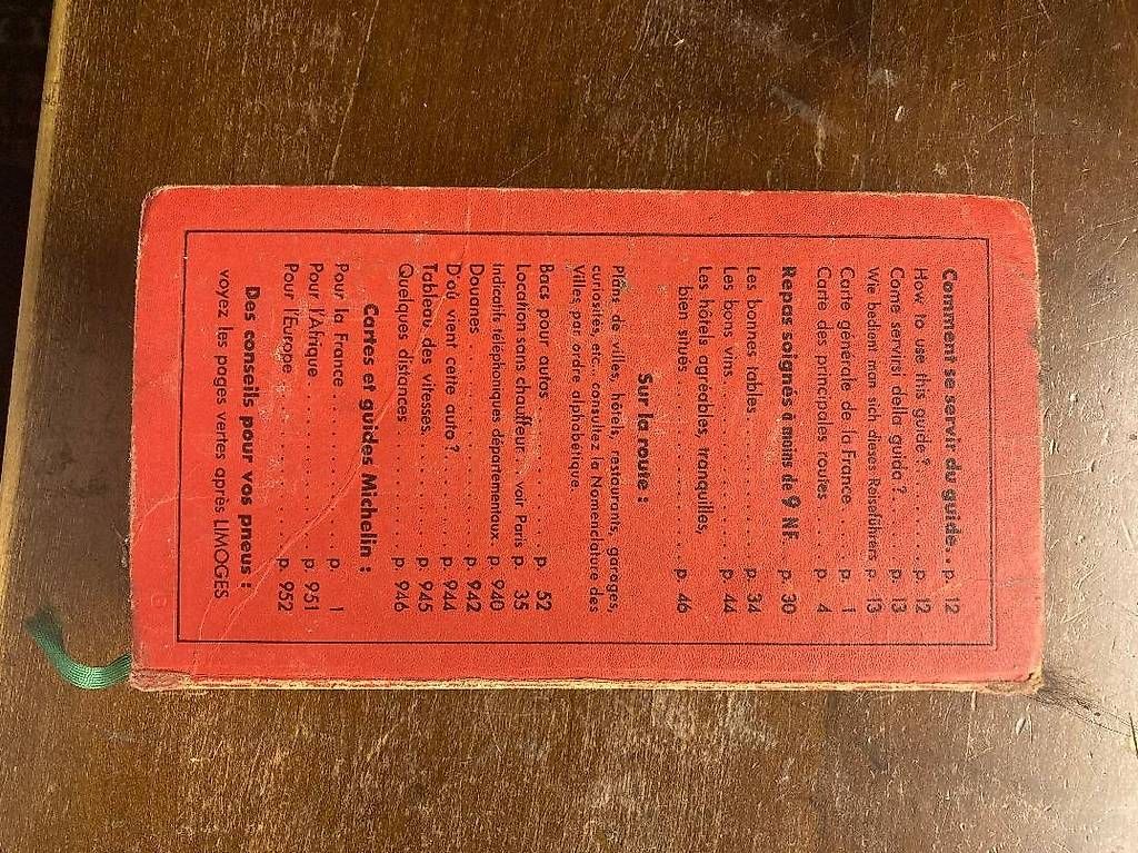 Libri: Guide Michelin 1961 – Usato da Corsier GE venduto da Alle 2