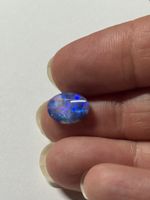 Edelstein: Black Nobby Opal türkis-blau-grün