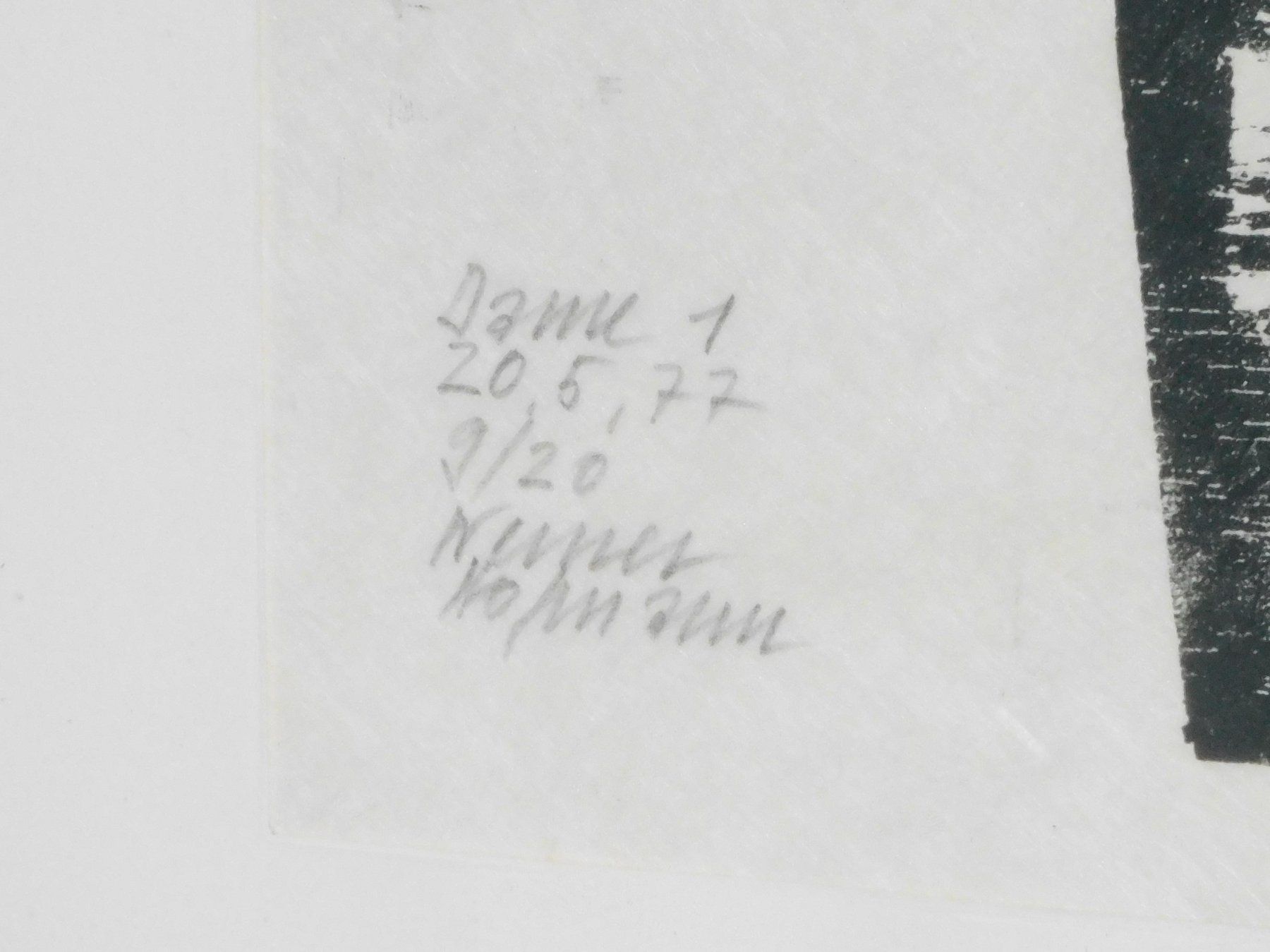 Xilografie: Holzschnitt Werner Hofmann limitierte grosse Lithografie – Usato da Sursee venduto da 76 6