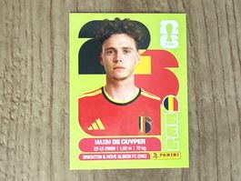 Panini FIFA WM 2026 Sticker Maxim De Cuyper BEL 7