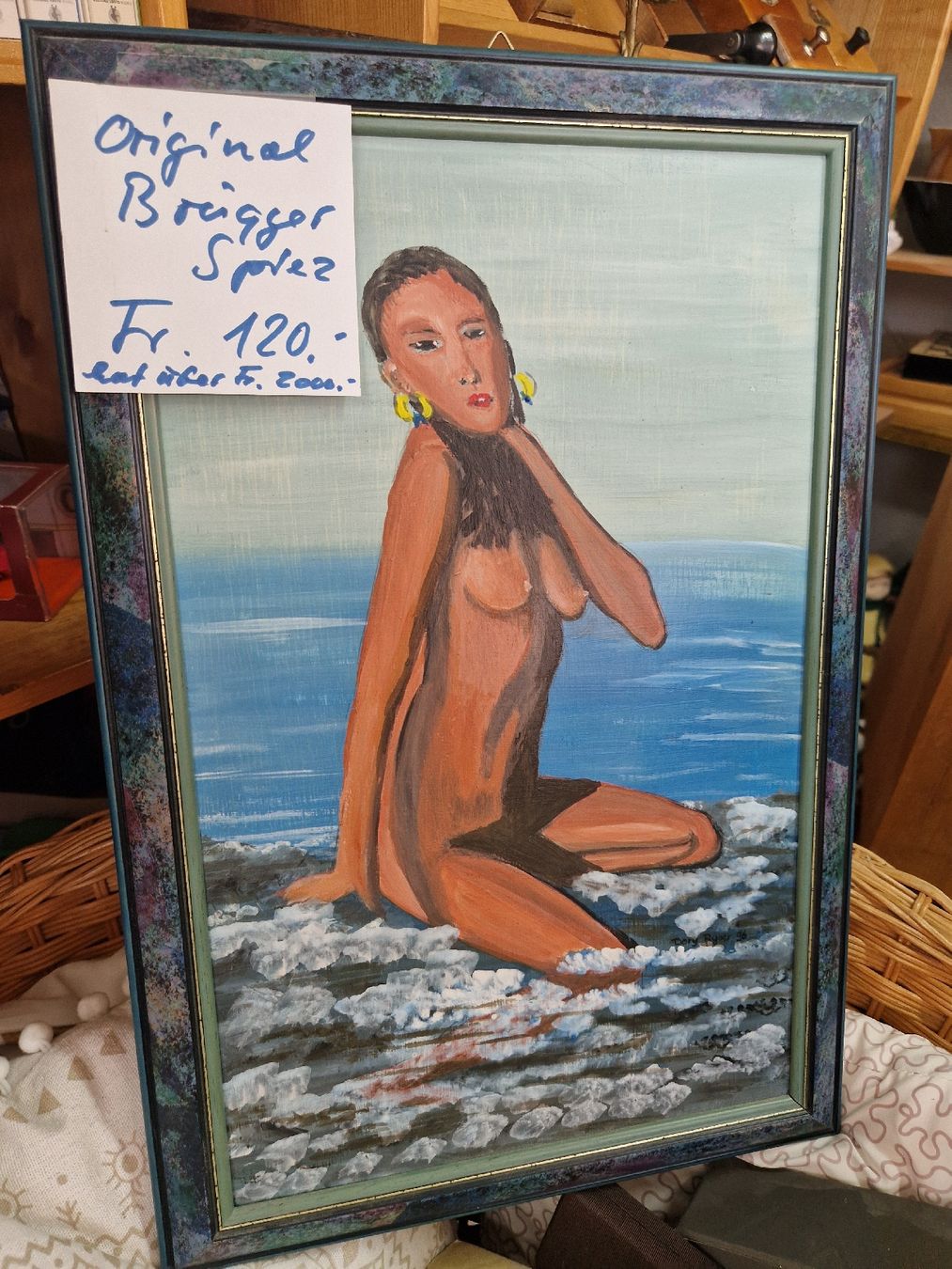 Gemälde: Gemälde "Irene" von Sigi Brägger-Spät, 1996 – Gebraucht aus Mörigen von Clio111 2