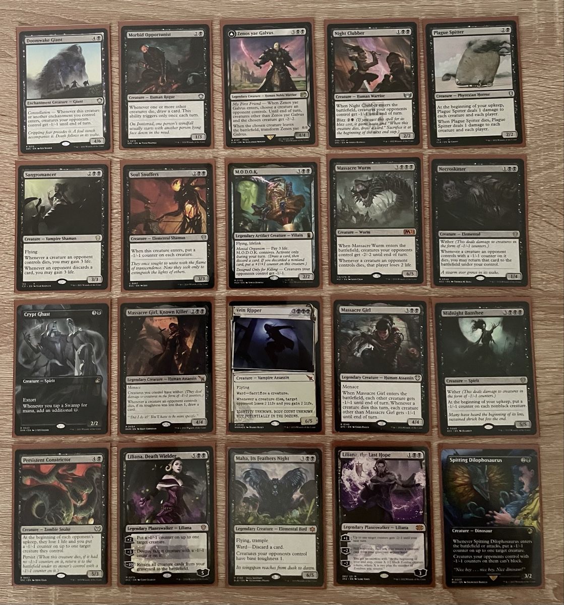Magic The Gathering Sammelbilder & Trading cards: MTG Custom Commander Deck EN - Maha, Its Feathers Night – Gebraucht aus Wattenwil von Staldi1985 1