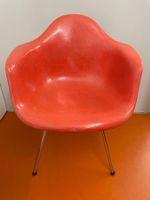 Eames Fiberglas Armchair in Salmon Red, 1955 - 1957