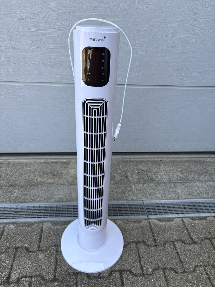 Ventilatori: Intertronic Turmventilator weiss mit Timer und Oszillation – Usato da Sisseln AG venduto da art-dragoon