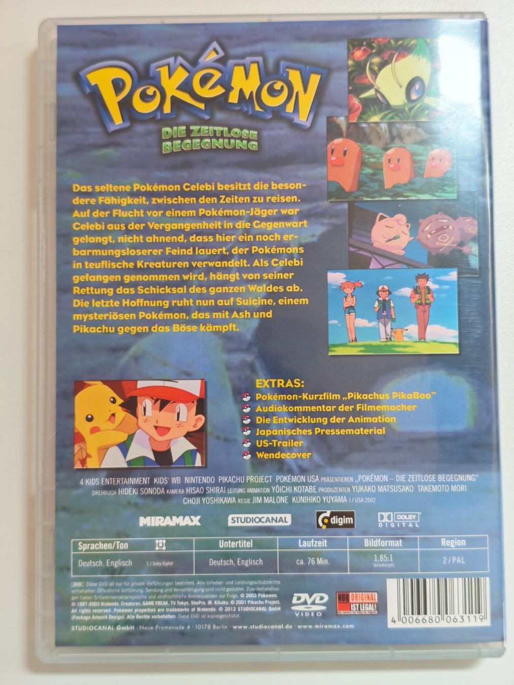 Tous les DVDs: Pokémon: Die zeitlose Begegnung – D'occasion à Liestal par Kratzilla 2