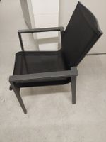 3 Gartenstühle Anthrazit, Aluminium/Textil Top Zustand!, Neu