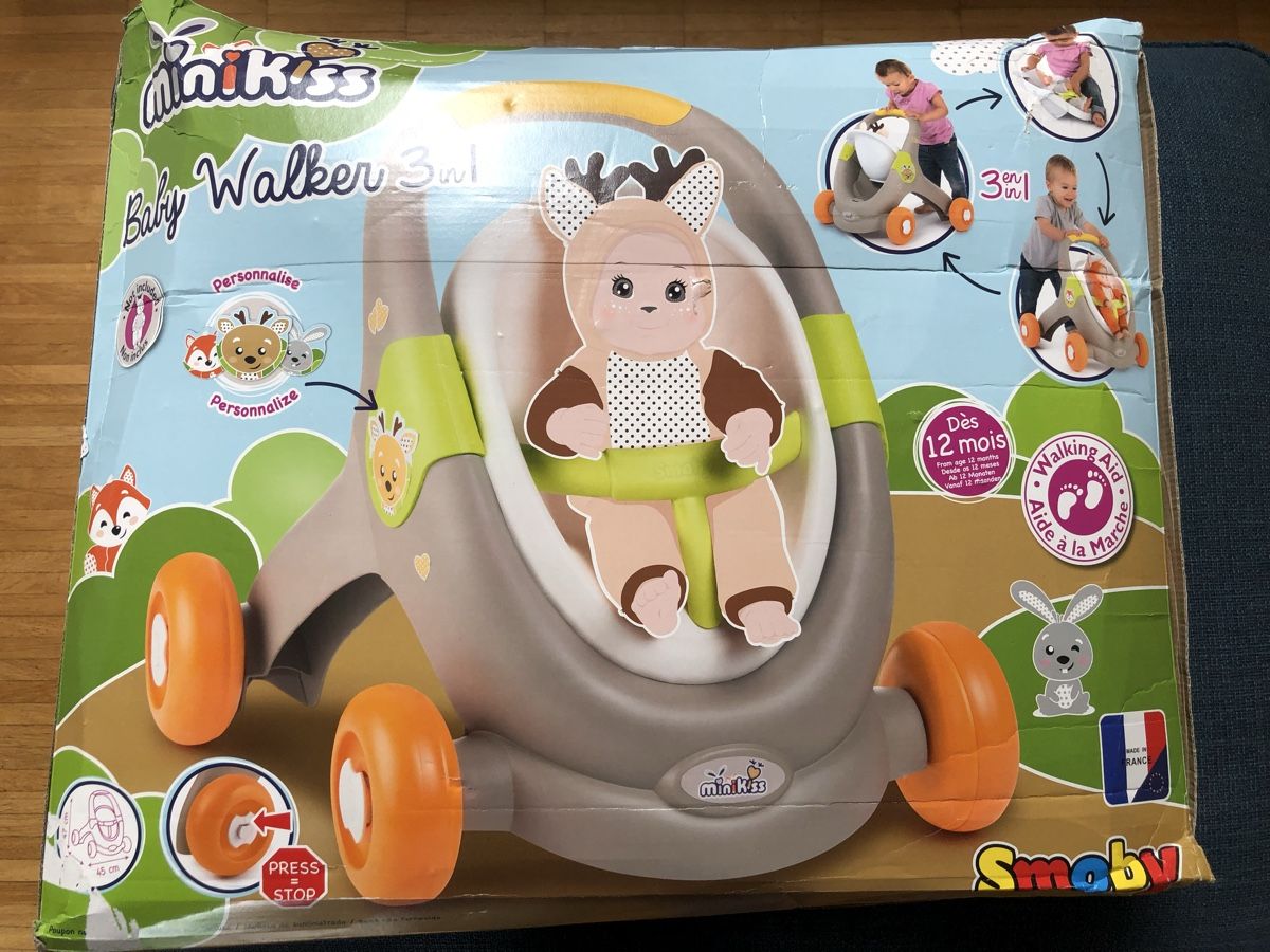 Smoby Puppen: Smoby Mini Kiss Doll and Walker Set - New unopened – Neu und originalverpackt aus Watt von rmt07 1