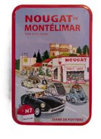 Blechdose mit Auto / Citroen u.a. / Nougat de Montélimar