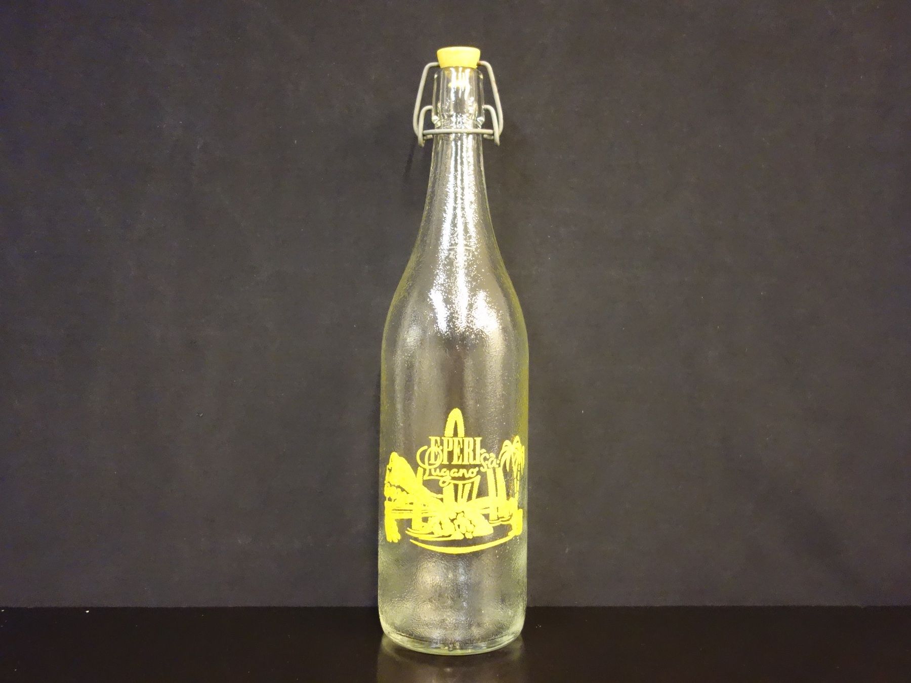 Bicchieri, Caraffe & Bottiglie: alte Flasche EMILIO E. PERI LUGANO 1969 – Usato da Kerzers venduto da Flaschenposten