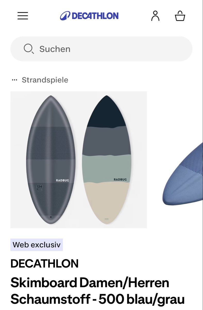 Tavole da surf e di nuoto: Skimboard Bodysurf Schaumstoff – Usato da Basel venduto da caroleamshoppen 2