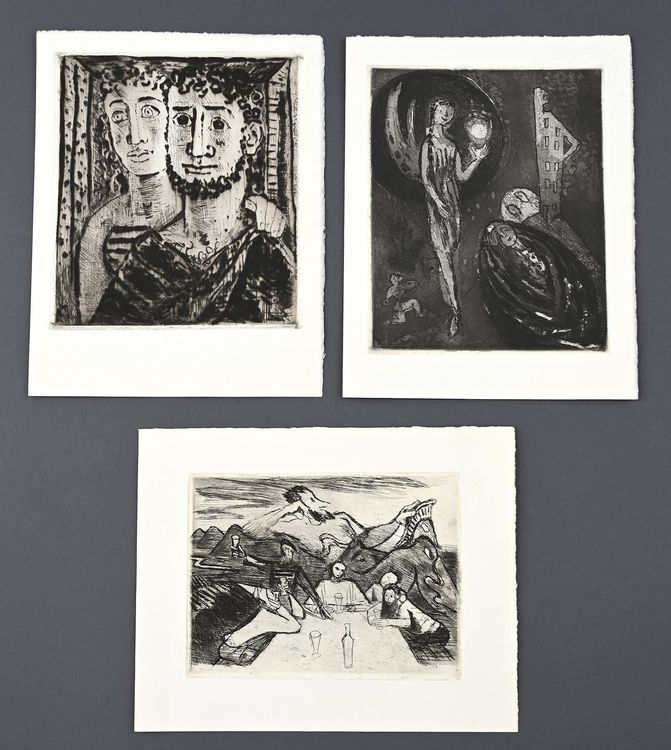 Fritz Pauli (1891-1968), 3 Radierungen | Kaufen auf Ricardo
