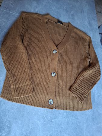 Jaquette - cardigan camel taille 40/42 marque bpc