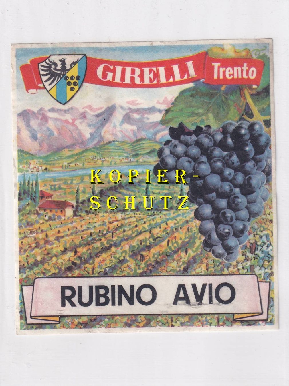 Papiere: Etikette - Rubino Avio /bd – Gebraucht aus Hombrechtikon von Rudolf07