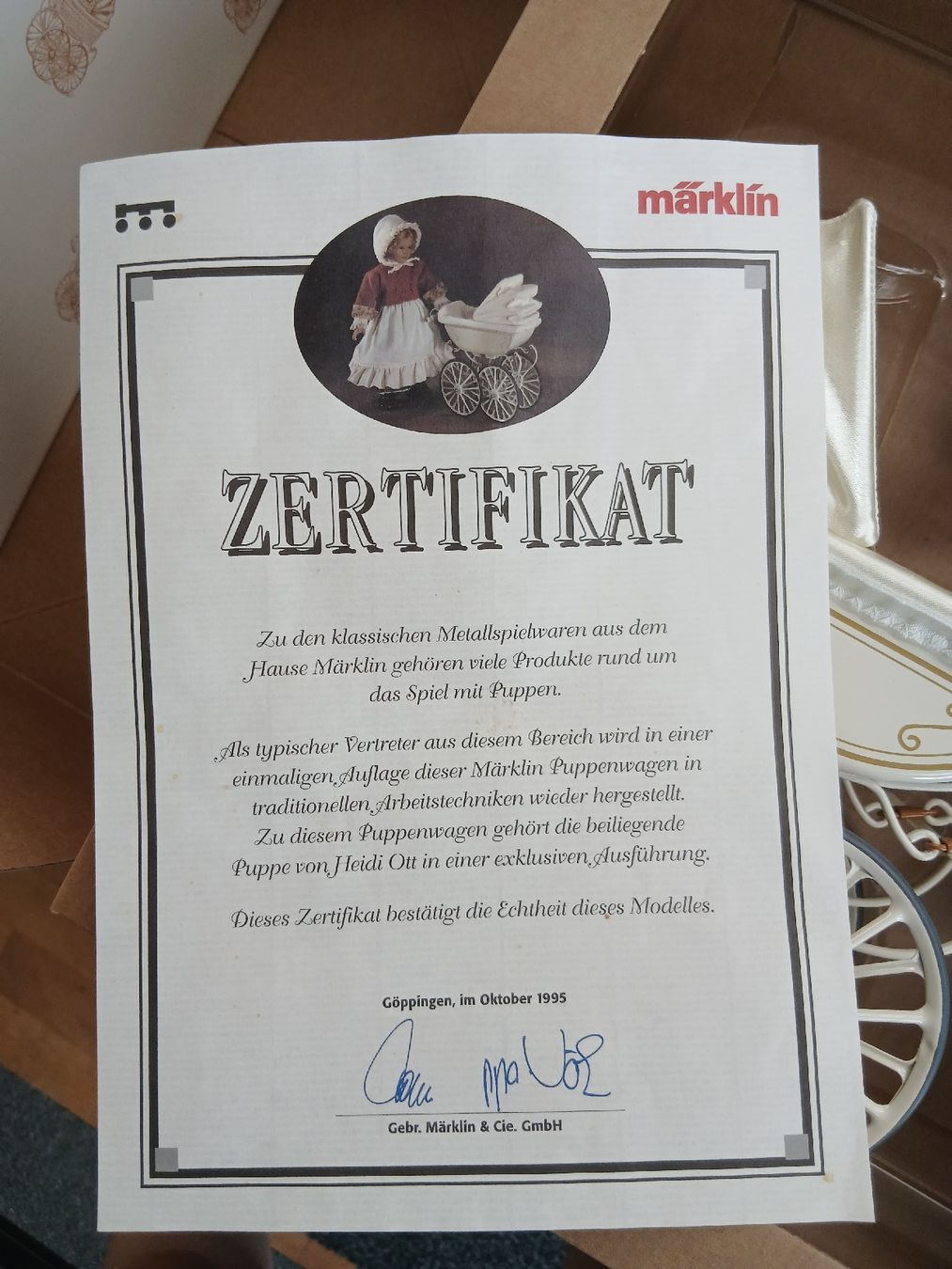 Heidi ott Bambole: Märklin Sammelpuppe 1611 Heidi Ott – Nuovo e nell'imballaggio originale da Adligenswil venduto da karinma 4